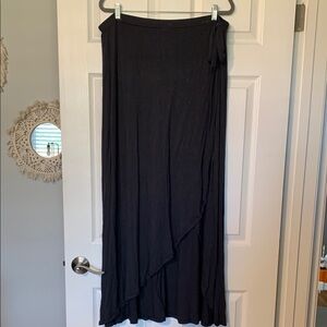 American Eagle Navy Blue Faux Wrap Skirt
